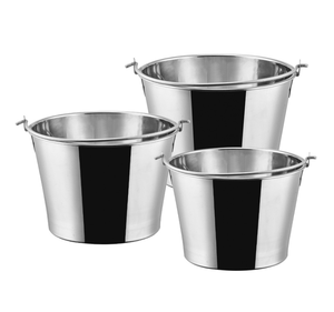 DF630 5L 10L 18L Seau à glace en acier inoxydable de qualité supérieure, seaux à glace en acier inoxydable pour boissons, refroidisseur à champagne - Product Image 2