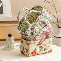 Panier de rangement pliable Peiquan pour textiles de maison, motif fleurs fraîches, portable, pour sous-vêtements et organisation des affaires diverses