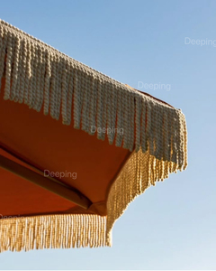 Глеппинг оптом Балийский большой зонт Terrasse балкона с кисточками морской Зонт маркер с бахромой пляжный зонт - Product Image 5