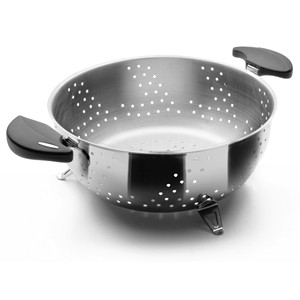 Scolapasta Nova-Ladycor in acciaio inox con manici per uso in cucina - Product Image 1