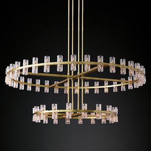 Crystal Chandelier Round Multi Head Led <b>Light</b> For Hotel Reception Living Room Restaurant Tea Room Study - Product Image 1