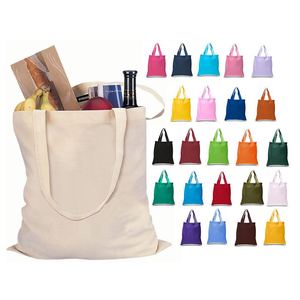 Wholesale Blank Canvas Tote <b>Bag</b> Cotton Canvas <b>Bag</b> <b>Medium</b> <b>Size</b> Daily Use Shopping <b>Bag</b> With Hand Length Handle As Your Wish Design - Product Image 3