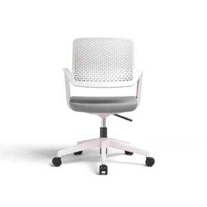 Chaise <span class=keywords><strong>de</strong></span> <span class=keywords><strong>bureau</strong></span> moderne en maille respirante PP avec base pivotante réglable en hauteur et <span class=keywords><strong>protection</strong></span> lombaire pour la maison/le <span class=keywords><strong>bureau</strong></span> - Product Image 4