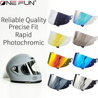 Visière solaire photochromique intégrale pour moto Glamster CPB-1V – Accessoire de remplacement pour casque, pare-brise et écran de protection