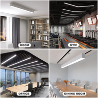 Lustre encastré commercial Plafonnier Plafond Downlight lampe plafond Luces Led bandes lumière linéaire pour bureau à domicile
