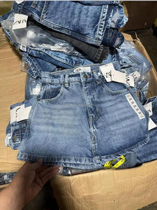 <span class=keywords><strong>Mini</strong></span>-<span class=keywords><strong>jupe</strong></span> cargo <span class=keywords><strong>droite</strong></span> décontractée en jean pour femme, séchage rapide et poches solides, idéale pour le printemps - Product Image 4