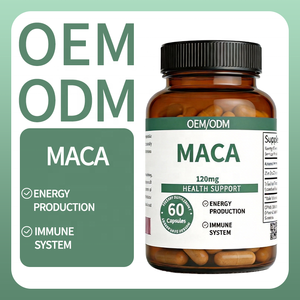 <span class=keywords><strong>Maca</strong></span> Capsules 120mg - Ondersteunt Energieproductie & Gezondheid van het Immuunsysteem - Voor Volwassenen, 2 Capsules per Portie - 60 Capsules OEM/ODM - Product Image 2