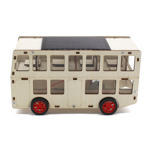 Autobús de Dos Pisos con Energía Solar, Kit de Madera, Juguete Educativo STEM para Niños de 7 a 9 Años - Product Image 4