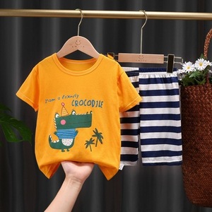 เสื้อผ้าเด็กขายส่ง ชุดเสื้อยืดกางเกงขาสั้นสำหรับฤดูร้อน ชุดเสื้อผ้าเด็ก ชุดเสื้อผ้าเด็กอ่อน - Product Image 6