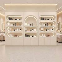 Vitrine de présentation moderne pour maquillage et cosmétiques, idéale pour vernis à ongles et parfums - Conception écologique et étanche pour centres commerciaux