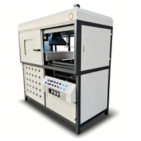 Machine de formage de blisters semi-automatique pour boîtes alimentaires produit PET PP PE PS PVC et HIPS avec pompe Machine de formage sous vide en plastique