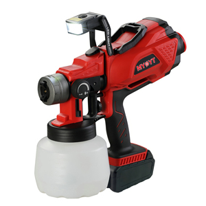<span class=keywords><strong>Pistolet</strong></span> de pulvérisation sans fil AC, réservoir de peinture de 1200 ml, buse de 1,8 mm, 3 modes de pulvérisation, lumière LED, boîtier en PP, outil électrique professionnel pour le bricolage - Product Image 1
