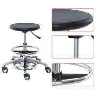 Chaise de laboratoire ESD industrielle de haute qualité, réglable en hauteur, avec siège en PU et fonction pivotante et élévatrice, pour laboratoire et salon