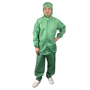 Veste et pantalon antistatiques pour travailleurs, anti-poussière, lavables, réutilisables, en polyester, pour salle blanche, combinaison <span class=keywords><strong>de</strong></span> travail ESD avec capuche - Product Image 4