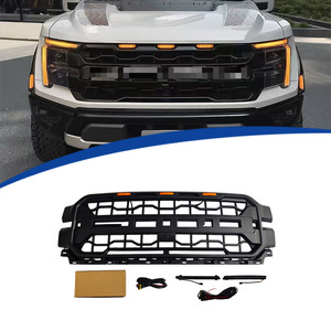 Ford F-150 Raptor Style <b>Grille</b> ABS Material 2024-2025 Replacement With Wiring Harness - Product Image 1