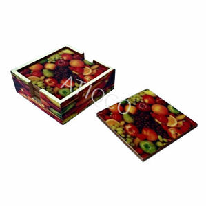 Posavasos de madera de estilo de lujo moderno, posavasos esmaltados, diseño geométrico inteligente de Venta caliente según su elección - Product Image 6