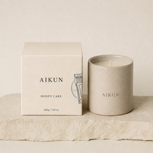 เทียนหอมเซรามิกทำมือ AIKUN ขนาด 50 กรัม กลิ่นหอมจากถั่วเหลือง ปลอดสารพิษ ตกแต่งบ้าน งานแต่งงาน วันหยุด - Product Image 1
