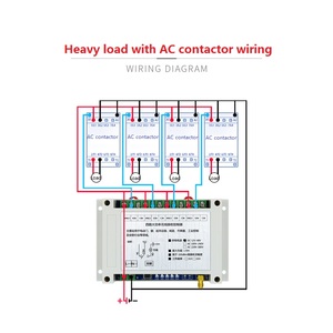 Romotion-Interruptor de control remoto para el hogar, conjunto de transmisor y receptor para control industrial, 433Hz/315Hz DC12-48V 4Celelay F - Product Image 2