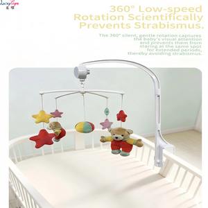 موبايل سرير الأطفال الدوار مع دمى الدببة والنجوم، هدية للأطفال الرضع مناسبة للسرير وعربة الأطفال - Product Image 2