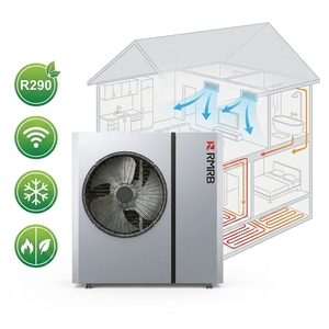 Pompe à chaleur air-eau monobloc EVI DC Inverter R290 9,3 kW A+++ <span class=keywords><strong>Chauffage</strong></span> Refroidissement Eau chaude Sanitaire WiFi Faible bruit WIFI ECS - Product Image 1