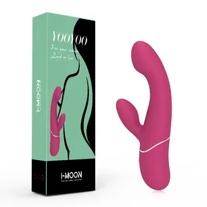 Imoon 2022批发g点振动器最新性玩具阴蒂刺激性双头Av棒兔振动器女性
