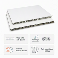 Plaque de plafond suspendu en aluminium alvéolaire insonorisée et imperméable de 7 à 9 mm, panneau de plafond en aluminium alvéolaire pour hôtel