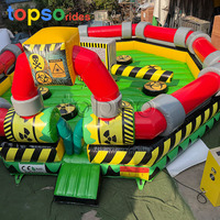 Vente Flash : Jeu d'obstacles gonflable commercial d'extérieur Wipeout Machine pour adultes et enfants