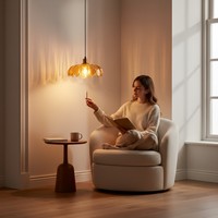 Suspension en verre homologuée UL E26, luminaire moderne à dôme unique pour îlot de cuisine, salle à manger, couloir