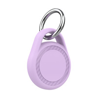 Porte-clés en TPU avec texture en fibre de carbone, étui de protection anti-perte pour AirTag