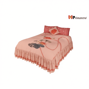 Edredón Doble Lety Tamaño Matrimonial, Bordado Floral, Estilo Clásico, para Todas las Temporadas, Ropa de Cama para el Hogar - Product Image 1