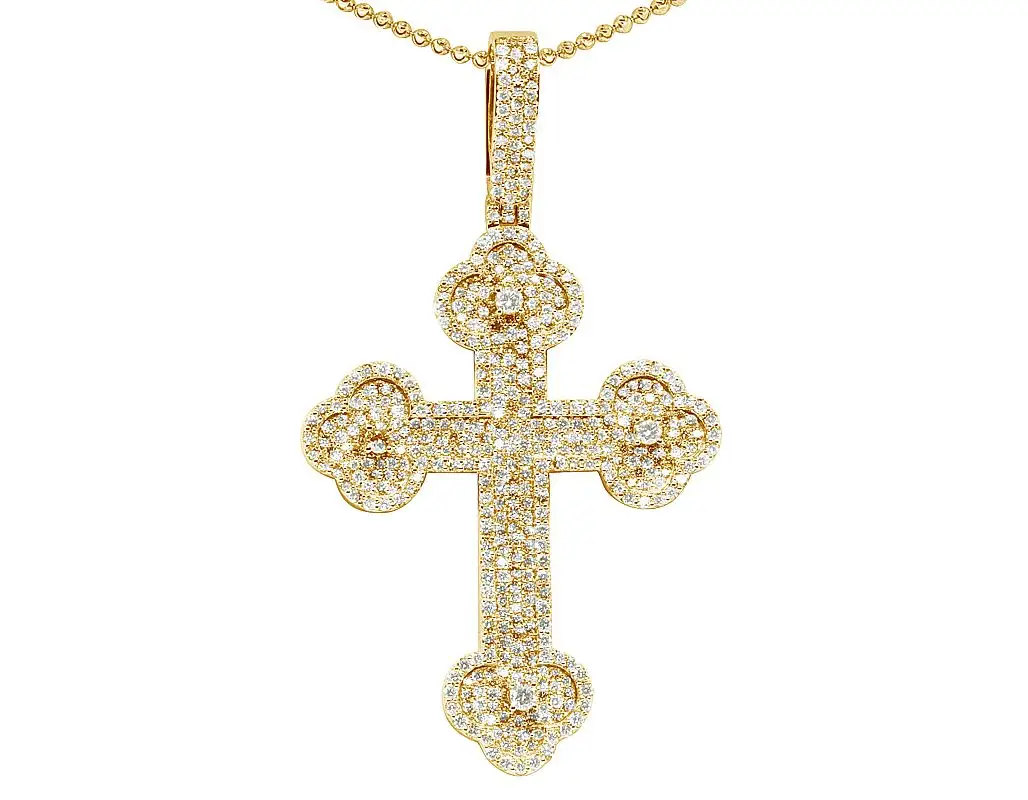 Duyizhao Hip Hop Designer Diamond Gothic Cross Pendant Hip Hop Jewelry Pendants Men Women Gift Party Trendy