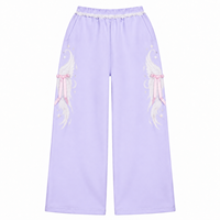 Pantalon de survêtement décontracté personnalisé pour femme, coupe ample et épaisse, style streetwear, avec broderie de patchs et strass