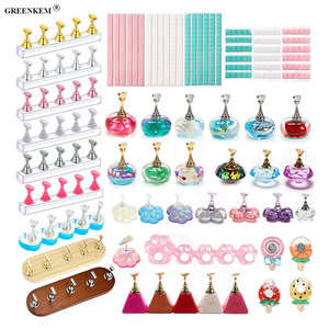 3 colores 30 unids/bolsa gran oferta arcilla <span class=keywords><strong>para</strong></span> práctica de <span class=keywords><strong>uñas</strong></span> soporte de exhibición puntas falsas manicura herramientas de <span class=keywords><strong>uñas</strong></span> pegamento adhesivo arcilla - Product Image 2