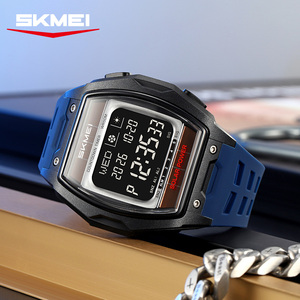 Montre numérique à énergie <span class=keywords><strong>solaire</strong></span> SKMEI 2750 pour hommes, grand cadran, résistante à l'eau 5ATM, montre de sport pour hommes, lumière EL, date de la semaine, horloge d'extérieur - Product Image 4