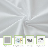 Ensemble de draps personnalisé de qualité supérieure 6 pièces, soyeux, doux et infroissable, rafraîchissant et respirant, design pour chambre d'hôtel, textile de luxe pour la maison