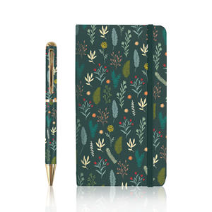 Set de Regalo de Cuaderno y Bolígrafo Personalizado, Diario Deportivo Metálico A5, Promocional para Empresas, para Estudiantes - Product Image 1