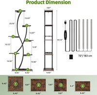 Prix d'usine Nouveauté 2026 Étagère à fleurs et support pour plantes parfumées en métal et bois à 6 niveaux pour intérieur et extérieur avec éclairage de culture