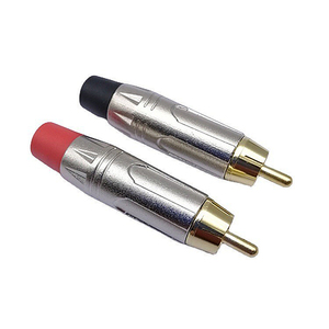 Conector RCA de cable dorado hembra macho de metal con extremo de aleación de Zinc de alta calidad para enchufe RCA de audio/video de coche - Product Image 3