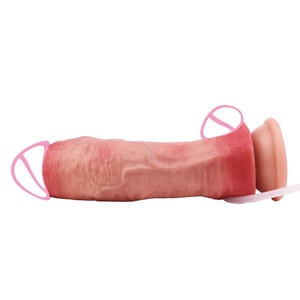 Skin Touch Squirt <b>Dildo</b> Real Textured Anal Plug Dual Layer Soft Ejaculating Penis Sex Toys Hands Free Male Female Sex Toy - Product Image 2