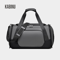 Sac de voyage de loisirs grande capacité avec logo personnalisé, séparation sec/humide, imperméable, en tissu Oxford, sac de sport week-end/gym