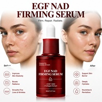 Sérum OEM Raffermissant Éclat Anti-rides au Collagène et Niacinamide, Sérum Peptidique EGF NAD+ Blanchissant