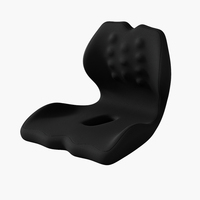 Coussins de siège confortables avec soutien lombaire - Coussin de dossier en mousse à mémoire de forme, oreiller oblong pour le bureau, la voiture et la chaise, housse amovible et lavable