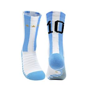 Calcetines de Fútbol Profesionales para Hombre, Tejidos de Otoño, Antideslizantes, de Secado Rápido, Transpirables, con Fondo de Toalla, para <span class=keywords><strong>Entrenamiento</strong></span>, con Letras de Atleta - Product Image 1