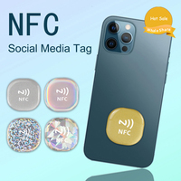 Tarjeta de Visita NFC RFID Personalizada para Redes Sociales, Chip NFC, Diseño Impermeable y Anti-Metal, HF 13.56MHz, Control de Acceso, Impresión de Logotipo Personalizado