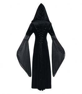 High Quality <strong>Medieval</strong> Vintage <strong>Wedding</strong> <strong>Dress</strong> Renaissance Lace up Vintage Gothic <strong>Dress</strong> Floor Length Hooded Cosplay <strong>Dresses</strong> - Product Image 6