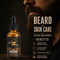 Venta al por Mayor de Fábrica: Aceite para el Cuidado de la Barba 100% Natural, Nutritivo e Hidratante para el Cuidado de la Barba Masculina