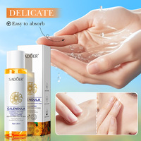 Tonique Apaisant et Hydratant au Calendula 130ml Formule Contrôle du Sébum pour Peaux Grasses Rafraîchissant et Affinant les Pores