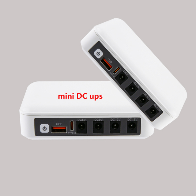 Long Lasting Three Phase Router Power Bank Mini UPS 12V 9V 5V Lithium Battery 6000mAh Home Use