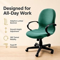 Chaise de bureau exécutive personnalisée OEM ODM, pivotante, ergonomique, dossier solide, confortable, réglable, en tissu, pour personnel