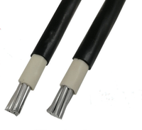 0.6/1KV conducteur aérien en aluminium groupé par antenne 4x35mm2 NFA2X catégorie de câbles et de fils torsadés autoportants
